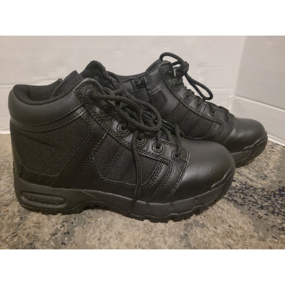 Original SWAT Metro Air 5" Side Zip Tactical Boots Mens Leather Military - 8 - Picture 1 of 16